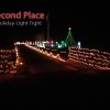 Bill and Ann Longmire and their second place holiday light display.